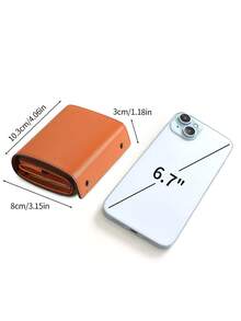 FOREVER MIYIN Fashionable Tri-Fold Large Capacity Multi-Function Wallet, Unisex, Snap Closure, Multi-Functional Versatile, With Multiple Card Slots, Lightweight And Portable, Suitable For Daily Commute, Also An Ideal Gift For Boyfriend/Father. This Card Holder Is Suitable For Business And Casual Use, Mini Design, Can Be Used As A Credit Card Holder. - Brown - View 8