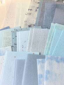 50pcs/Pack Minimalist Retro Scrapbooking Paper, DIY Decoration Craft Paper, Holiday Gift, Handmade Collage Material, Personalized Scrapbook Planning Creative School Stationery Supplies,For School Supplies,Back To School - 彩色 - 查看 3