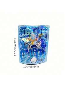 100pcs 3D Holographic Foil Mylar Bags - Leak-Proof Reusable Zipper Pouches With Vibrant Radiant Design, 3.5g Durable Plastic For Gift Packaging, Storage & Organizing (Assorted Patterns), Vibrant Organizing Pouches |       Colorful Packaging |       Reflective Qua - 3.94*5+1 Inches - View 4