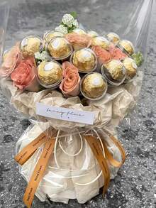 20pcs/10sets Round Chocolate Flower Stands, Suitable For Birthday Gifts, Party Favors, Valentine's Day, DIY Chocolate Bouquet Packaging, Wedding, Holiday Party Decor, Reusable Party Favors - Nhiều màu - Xem 8