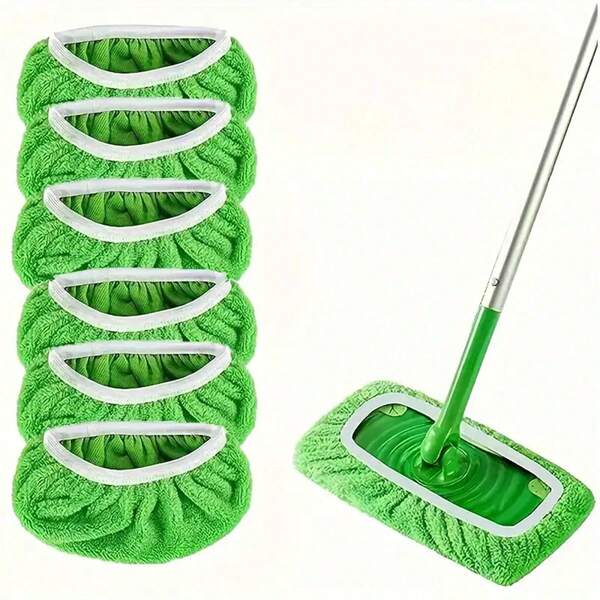 2 piezas/4 piezas/6 piezas Almohadillas de limpieza de primavera mini, adecuadas para trapeador, lavables y reutilizables, fáciles de almacenar, alta absorción, adecuadas para pisos secos y húmedos, fáciles de limpiar, suministros de limpieza (no se incluye el trapeador). Verifique el tamaño antes de realizar un pedido. Sus comentarios positivos son muy importantes para mí.