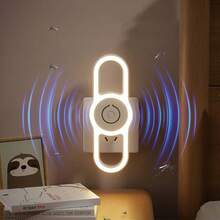 （白色，USB 插电式）柔光护眼驱蚊灯，驱蚊装置，驱蚊灯，新型 LED 超声波驱蚊装置，插电式，适用于卧室和客厅等家庭场所，静音柔光护眼驱蚊灯。 - 白色 - 查看 5