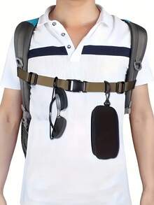 Adjustable Buckles And Shoulder Strap Anti-Slip Chest Strap Secured With Front Buckle Fixed Bag Chest Buckle Compatible With Backpacks Cycling Hiking Travel Bags Chest Bag Men Women Suitable For Outdoor Camping Adventures And Everyday Use Luggage Strap Suitcase Strap Easy To Install And Remove Bag Accessories Travel Essentials