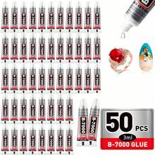 9/15/25/50/110ml 透明 B7000 珠宝胶，带精密尖端，多功能防水强力粘合珠宝工艺胶，适用于环氧树脂、DIY 珠宝、工艺品、玻璃、宝石、金属、美甲