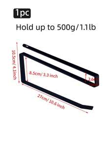 1个壁挂式铁艺纸巾架，适用于家庭厨房浴室，多功能纸巾收纳整理架，节省空间的垂直安装式纸巾分配器，铁艺饰面，易于安装在橱柜下方或墙面，时尚现代的日常清洁配件，打造整洁的台面，是美食厨房和忙碌家庭的理想家居收纳配件，时尚铁色调，防锈，整齐折叠设计，安装便捷，方便取用纸巾，提升厨房装饰格调。 - 查看 5