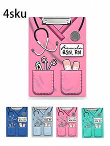个性化护士礼物，定制护士专用写字板 - 19 种款式，带名字的护士专用写字板，新护士礼物，护士毕业礼物，医务助理礼物，超棒的护士礼物！个性化护士礼物，护理学生毕业礼物！护士感谢礼物！ - 彩色 - 查看 18