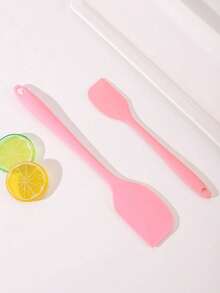 1个大号耐热柔韧硅胶烘焙刮刀，易于清洁，厨房烘焙工具，奶油刮刀 - 彩色 - 查看 7