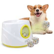 New Automatic Dog Ball Launcher, Upgraded Interactive Dog Ball Thrower, Suitable For Small Dogs, Distance Adjustable Mental Stimulation Dog Toy, Equipped With 3 Durable Etpu Balls 2.2 Inches (About 5.6 Centimeters) - Multicolor - View 13