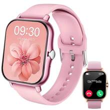 Men'S & Women'S Full Touchscreen Smartwatch, Wireless Call And Answer, Large Capacity Polymer Battery, Ultra-Long Standby Time, Fashionable Minimalist Style, Ultra-Thin Narrow Frame Design, High-Definition Resolution Screen, Multi-App Notifications - 金色 - 查看 8