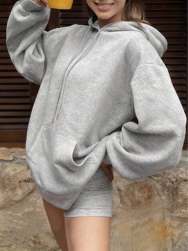 Sudadera oversize de moda de otoño para mujer con gráfico de banda, sudaderas con capucha vintage, vuelta al colegio, manga larga