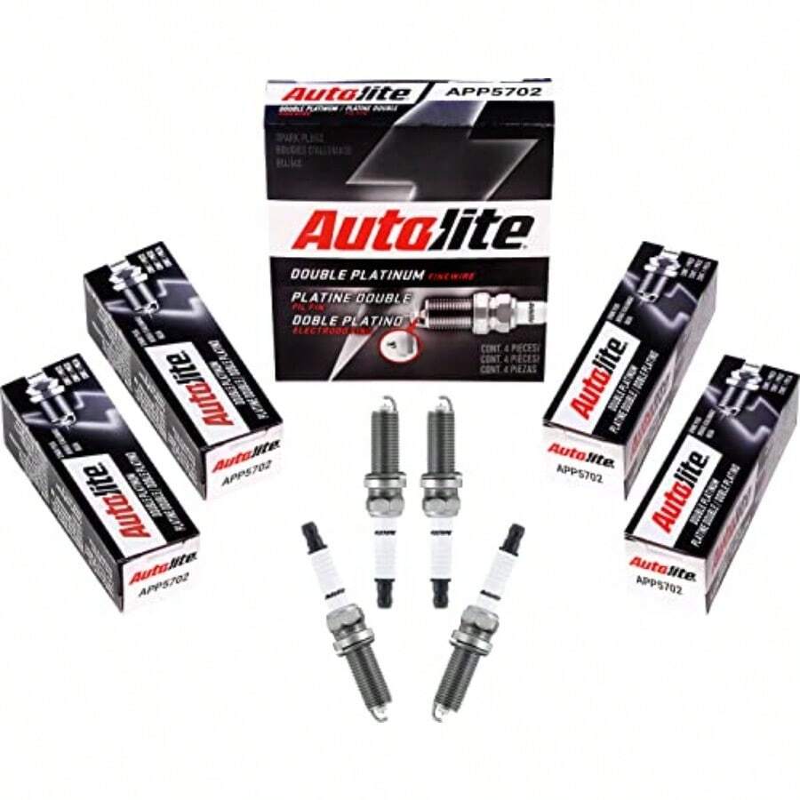 Autolite APP5702-4PK Double Platinum Spark Plug Pack of 4 - como en la foto - Ver 1