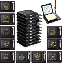 20 Pcs Christmas Employee Appreciation Gifts Bulk, Inspirational Thank You Sticky Note Holder, PU Leather Memo Box With Calendar For Vet Tech Medical Assistant Women Men Coworkers Office Team - 10 - Xem 3