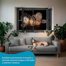 Orejeras Ruido para Perro Ajustable y Adaptable, Calmante para Perro con Protección Moldeable y Antirruido, Protector Anti Ansiedad Perros, Pirotecnia y Truenos (Negro, S) - Negro - Ver 6