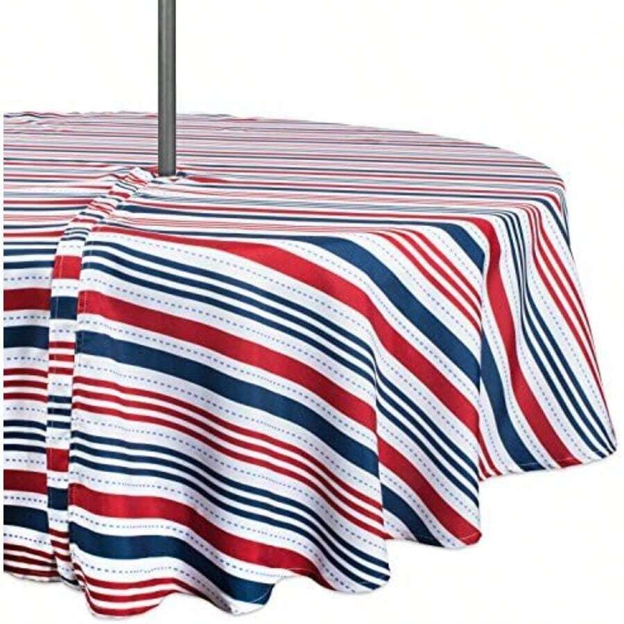 DII CAMZ37336 TC OUTDOOR PATRIOTIC STRIPE 60X84",(132.1 cm (Redondo)) - Multicolor - Ver 1