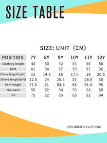 Tween Girl Numeric Print Asymmetric Shoulder Short Sleeve Top And Pants Set - Royal Blue - View 7