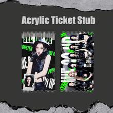 BABY/MONSTER，K-Pop风格，粉丝周边，Ahyeon，Asa，Rora，Chiquita，Ruka，Pharita，亚克力票根，节日/生日礼物，收藏玩具，圣诞礼物，家居装饰，生日礼物。 - 彩色 - 查看 14