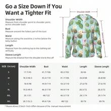 Green Cactus Succulents - chamarra ligera con capucha para proteccin con cierre, manga larga para mujeres y hombres - G - Ver 3