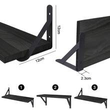 YC-HOGAR Wall Shelves - Black - View 4