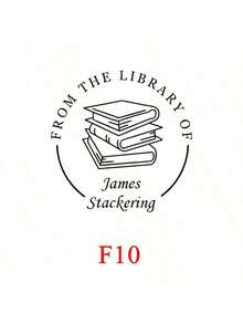 Personalisierter Buchprägestempel (1 Stück), individueller Buchprägestempel, Prägestempel "Aus der Bibliothek", Geschenk für Bücherliebhaber, Bibliotheksprägestempel, Logoprägestempel, personalisierter Hochzeitsprägestempel, Papierprägestempel, Valentinstagsgeschenk, Handprägestempel, multifunktional, dekorativ, wiederverwendbar, modern, bunt, niedlich, Vintage, Cartoon, Kawaii, individuell, personalisiert, einzigartig, maßgeschneidert, für Mitarbeiter, Kunden, Studenten, für Büro/Arbeit/Schule, Bürodekoration
