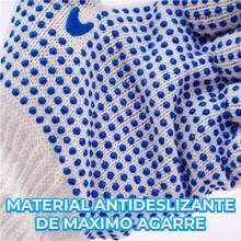 Guantes de  de algodón transpirable con cuentas antideslizantes, protección de trabajo premium - 1 - Ver 5