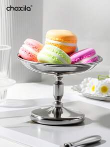 choxila 1pc Stainless Steel Dessert Cup, High Base Ice Cream Bowl, Metal Small Footed Sundae Plate Bowls Holder Party Favors For Candy Jelly Fruit Pudding Snacks, Saudi National Day