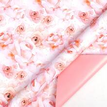 礼品包装纸，适用于情人节、婚礼、节日派对、生日、毕业季、DIY花束、礼盒填充物、DIY手工礼品包装装饰、浪漫图案装饰、秋冬季 - 玫瑰圖案 - 查看 8