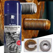 Removedor de óxido, 450 ml, limpiador de metales en aerosol para coches, muebles, accesorios, equipos marinos, cadenas, afloja tuercas oxidadas