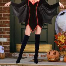 Over Knee Boots Women With Heel Suede Thigh High Stretch Pointed Toe Stiletto Long Boots, Fashionable - 皮革紅 - 查看 10