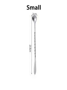 Stainless Steel Cocktail Bar Spoon - Smooth Polished Cocktail Spoon, Suitable For Cocktail Mixing And Layering, Bar Tool With Ergonomic Handle, Durable Home Bar Essential Drink Mixer - Multicolor - View 10