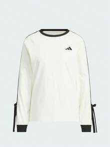 阿迪达斯（ADIDAS）九月 ADIDAS 阿迪达斯三条纹运动系列棉质休闲长袖T恤 - 米色 - 查看 6