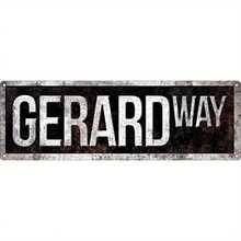 Gerard Way Vintage Metal Tin Sign - Distressed Black & White Wall Decor For Bedroom, Kitchen, Garden, Home Cafe, Restaurant, Hotel - 4x16 Inches, Indoor Outdoor Decor |   Vintage Style Sign |   Easy Mount Sign, Metal Wall Art Decor - Nhiều màu - Xem 1