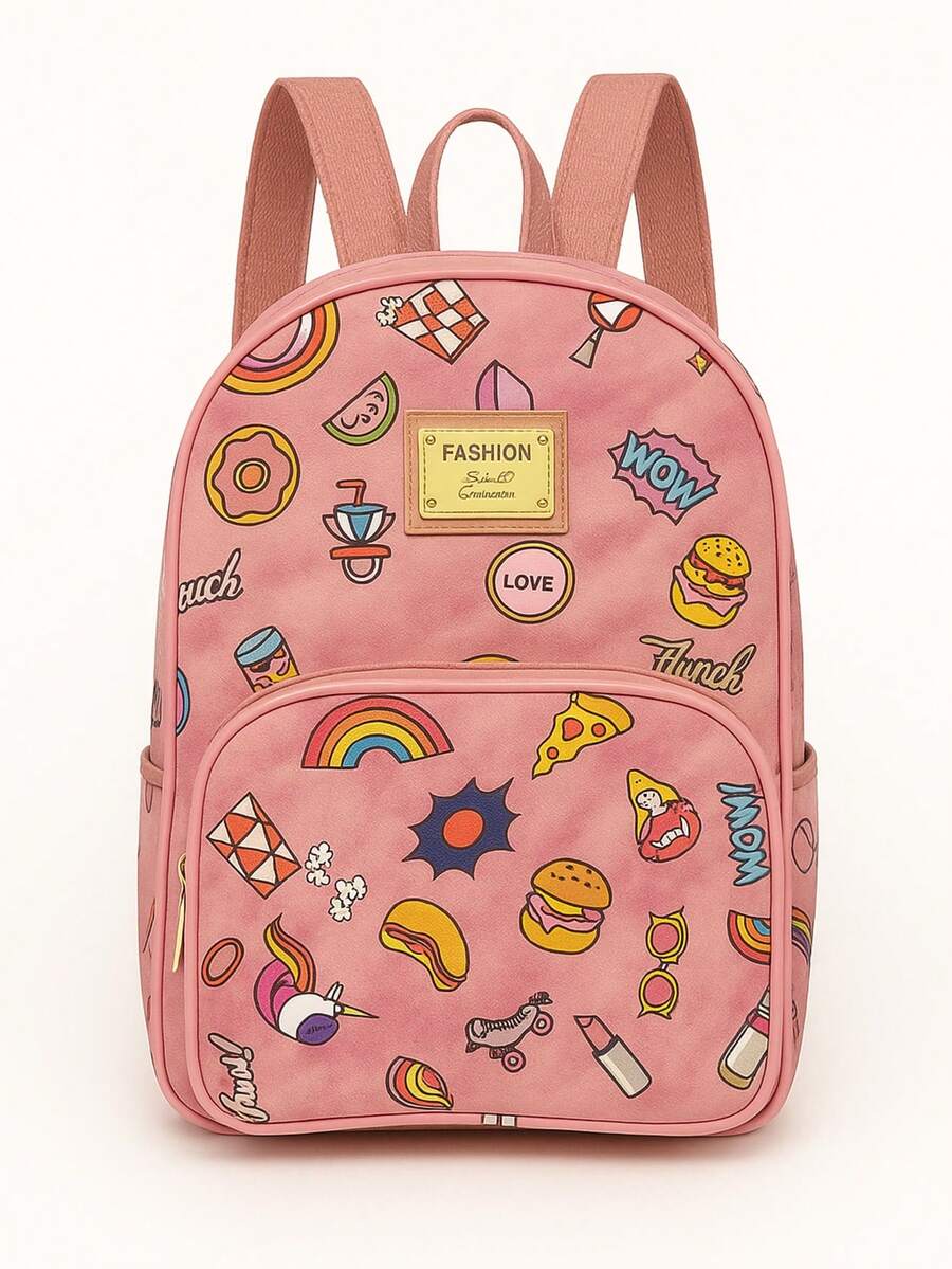 Diaper Bag For Boys And Girls, Backpack For Outings, School, Daycare. - ROSE // HAMBURGER - View 1