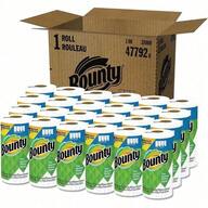 Bounty Paper Towels Select-A-Size White, Sheets Per Roll, Strong & Absorbent, Ideal For Kitchen, Bathroom & Household Cleaning, Durable, Soft & Lint-, Convenient Tear-Off Sheets, Versatile For Spills, Messes, And Everyday Tasks