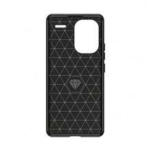 Max Power Digital Funda para Xiaomi Redmi Note 13 Pro Plus Carcasa Protectora Antigolpes Silicona Negra Diseño Fibra de Carbono Resistente Absorción de Choque [Compatible Carga Inalámbrica] - Negro - Ver 11
