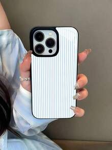 1pcPretty Pink Stripe Design Element-Design Phone Case, Suitable For IPhone Models 16, 15, 14 Pro Max, 13, 11, 11, XR, XS Plus Phone Cases, Made Of TPU Silicone Material, Providing Shock And - 黑色 CZ211 - 查看 2
