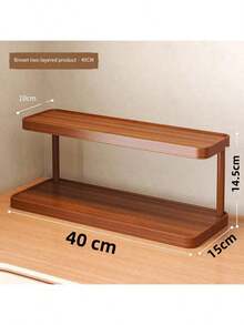 现代简约双层置物架，桌面化妆品收纳架，厨房/茶/咖啡杯展示架 - 彩色 - 查看 12