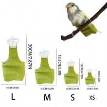 1pc Bird Diaper Warm Down Jacket, Winter Outdoor Bird Clothing