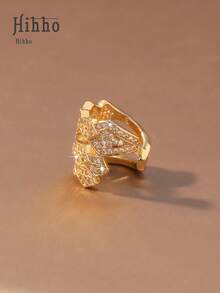 Hihho 1只夹式C形耳环 - 适合无耳洞女性，可搭配圈形耳环、耳骨耳环，日常佩戴，节日派对礼物，圣诞节饰品 - 耳夾 - 查看 6