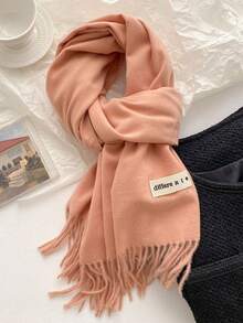 1pc Premium Imitation Cashmere Scarf, Solid Color, Versatile, Unisex, Warm For Autumn/Winter - Multicolor - View 26
