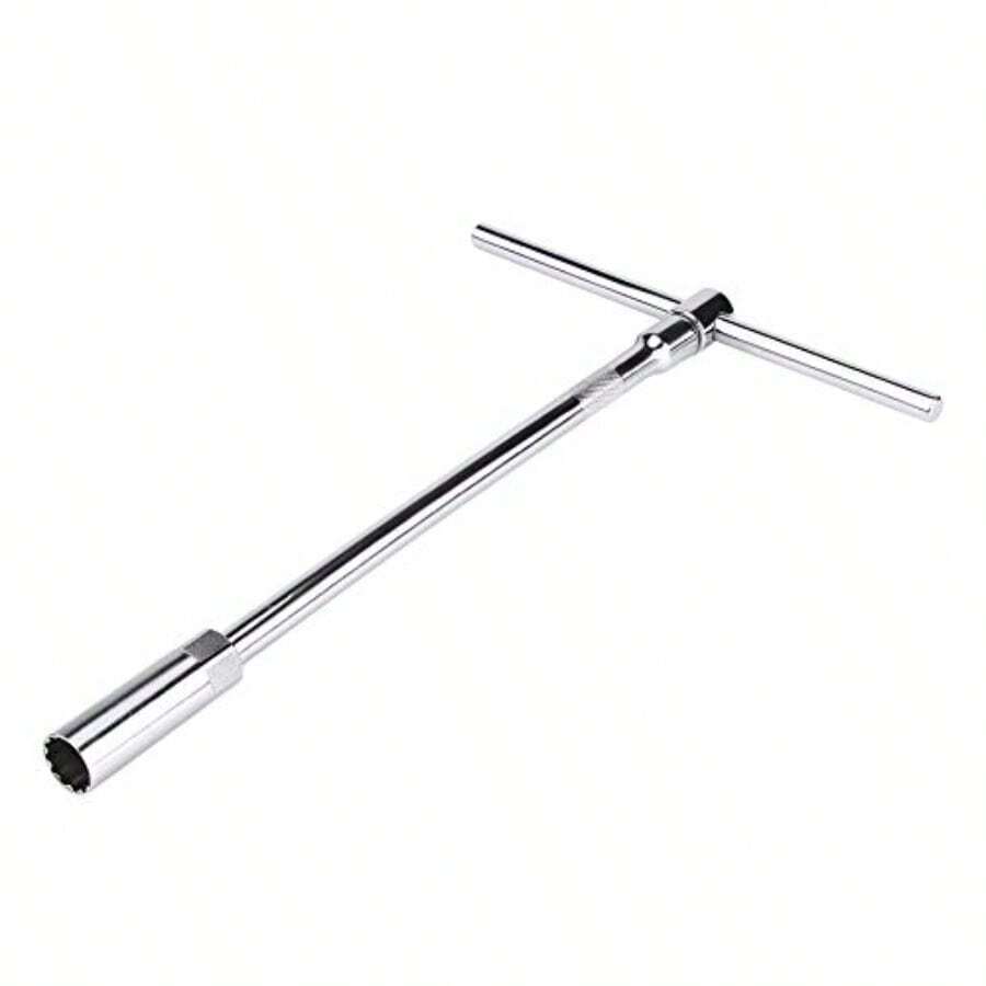 Llave De Bujias 16Mm1 Set Tbest 16mm Universal T Handle Spark Plug Socket Spark Plug Wrench Remover Installer Tool Set Silver - popular - Ver 1