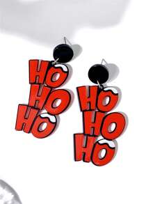 2 chiếc/1 cặp bông tai sáng tạo hình chữ cái hoạt hình, thích hợp để đeo hàng ngày, tiệc lễ hội, quà tặng cho bạn bè - Nhiều màu - Xem 8