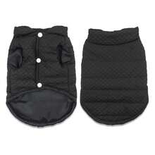 Dog Winter Coat Small Medium Dogs - Lightweight Warm Puppy Clothes For Cold Weather, V-Neck, Black, XX-Large - 多色427 - 查看 1