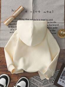 3件套女婴休闲印花连帽卫衣，秋冬季 - 可爱的连帽衫为每个孩子带来欢乐！趣味十足、色彩缤纷的连帽衫激发想象力，印有河马、猫咪和冰淇淋图案，是幸运宝宝的理想之选。