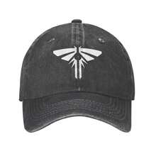TLOU The Last Of UsBaseball Cap Fireflies Logo Distressed Denim Caps Hat  Unisex Style Casual Outdoor Activities Sun Cap - màu đen - Xem 1