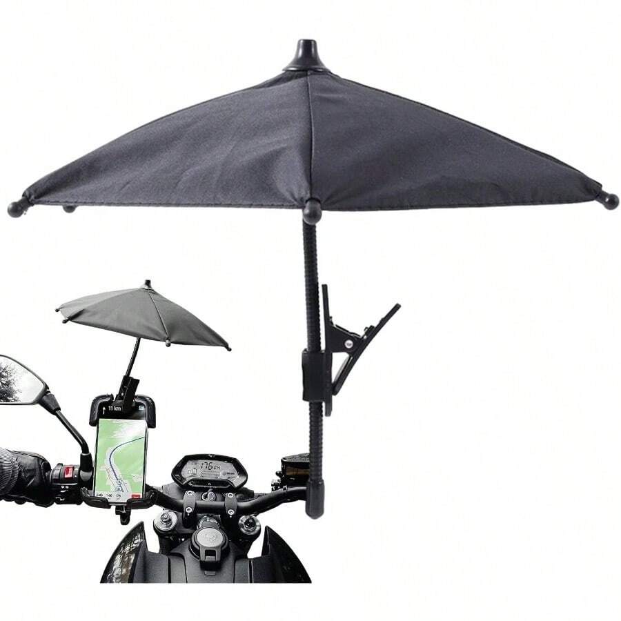 Sombrilla Para Celular Auto, Soporte Para Telfono Con Sombrilla Y Proteccin, Soporte Giratorio Ajustable, Proteccin, Paraguas De Telfono Para El Sol, 24, 5x21cm - inicial - Ver 1