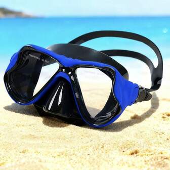 Snorkelmask för vuxna, unisex, med HD-seende och nässkydd, snorkelutrustning