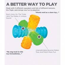 Outward Hound Puzzle Cube Interactive Squeaky Dog Toy - Ba Jack - Xem 4