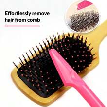 Hair Brush Cleaner Tool, Hairbrush Cleaner Rake Removing Tangled Hairs And Dust From Vacuums And Hairbrushes, 2-In-1 Comb Cleaning Brush, Home And Salon Use - 一種顏色 - 查看 5