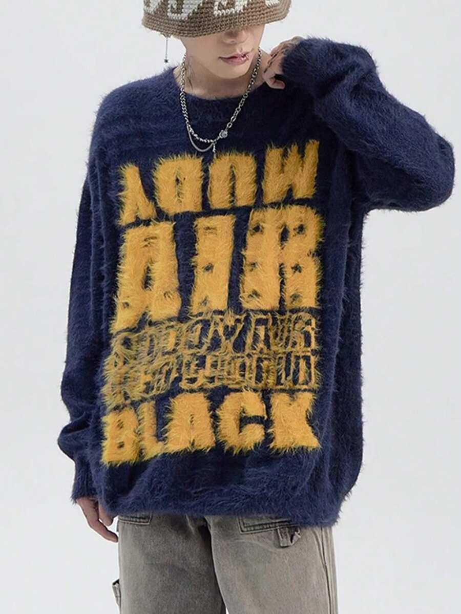 Men Knit Tops - Màu xanh hải quân - Xem 1