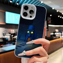 Funda para teléfono Moai House Night Sky compatible con teléfonos ,  17,  16 Pro Max,  15 Pro Max,  13 y  12. Fabricada en TPU para una protección eficaz contra golpes y caídas. Un regalo ideal para familiares, amigos, seres queridos, parejas y para Navidad. - Azul - Ver 6